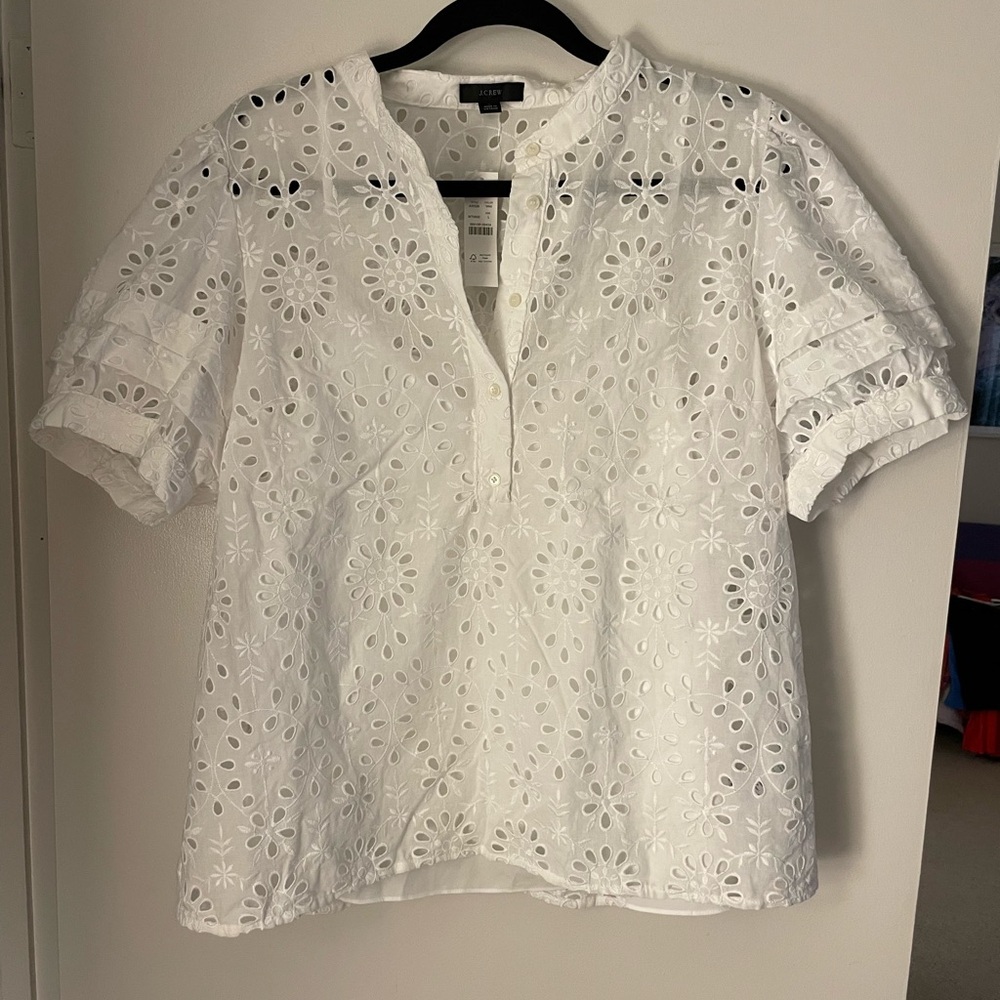 Cotton Eyelet Top